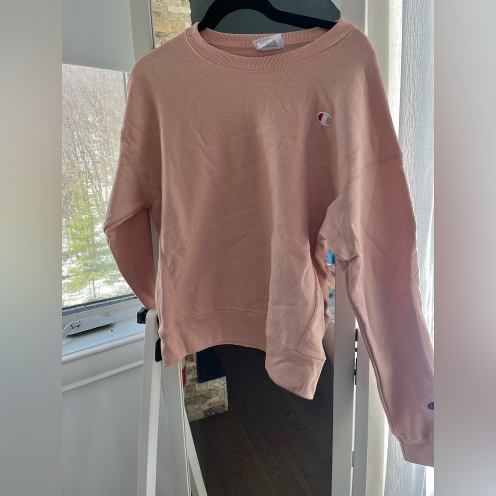 Champion Reverse Weave Cream Peach Sweater